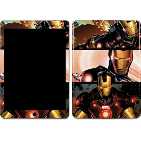 Marvel Iron Man Three Panel iPad Skins